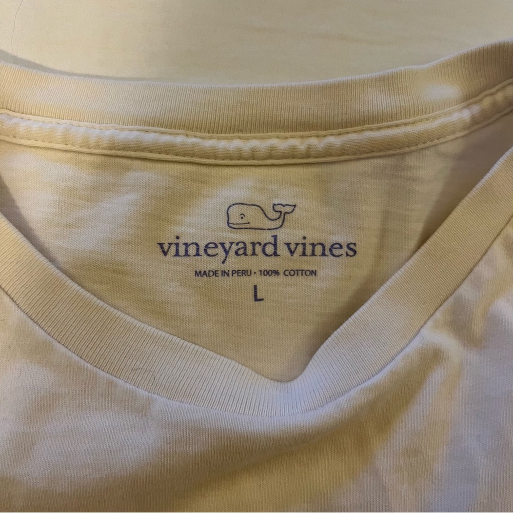Vineyard Vines Long Sleeve White Whale T-Shirt - Large - Picture 2 of 3